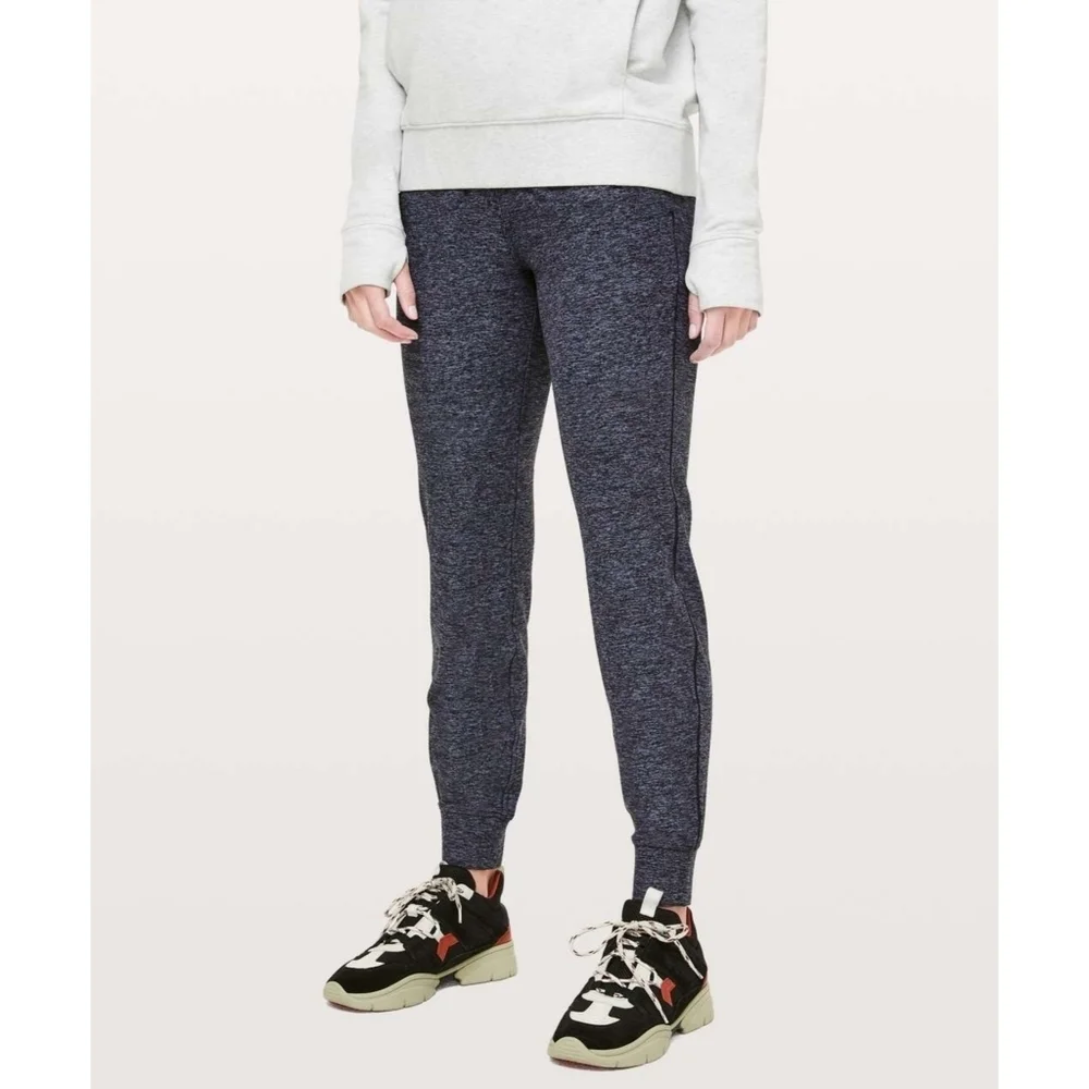 Lululemon Ready To Rulu Jogger Pants In Heathered Gatsby Blue Size 4